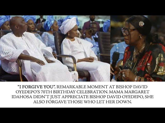 I FORGIVE YOU - UNFORGETTABLE MOMENT AT BISHOP DAVID OYEDEPO'S 70TH BIRTHDAY CELEBRATION