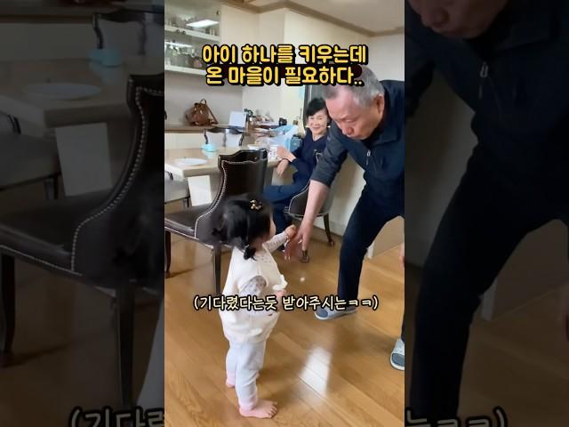 아이 하나를 키우는데 온 마을이 필요한 이유 ㅋㅋ.. #두돌아기