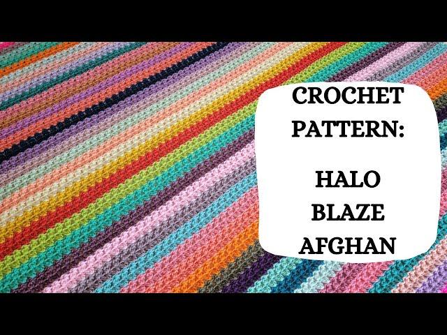 Crochet Pattern: Halo Blaze Afghan | Tutorial, DIY, Beginner Crochet, Easy Crochet,Cute, Fun ️‍