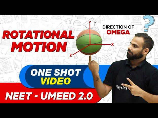 ROTATIONAL MOTION in 1 Shot : All Concepts, Tricks & PYQs | NEET Crash Course | UMEED 2.0