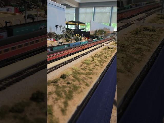 #NScale Penn Central and #SouthernPacific Daylight #trains. #modeltrains #train #hobby