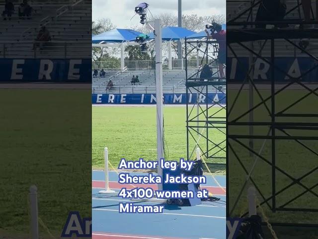 Anchor leg by Shereka Jackson Miramar track meet 2025 #subscribe