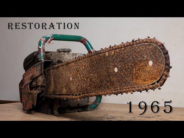 Rusty 2-Stroke Engine Chainsaw Restoration