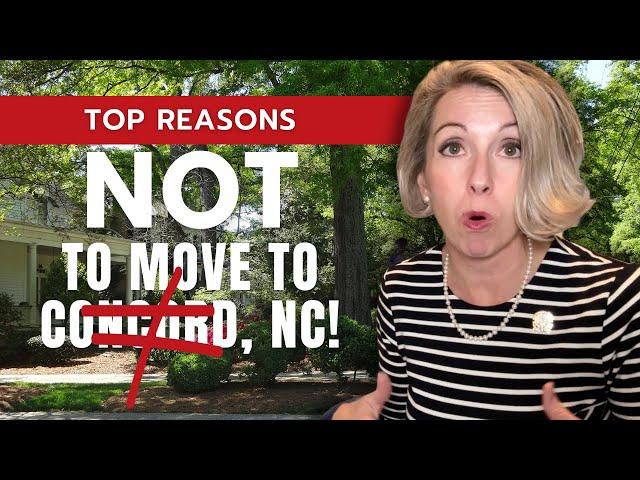 Top 3 Reasons NOT TO MOVE to Concord, North Carolina!