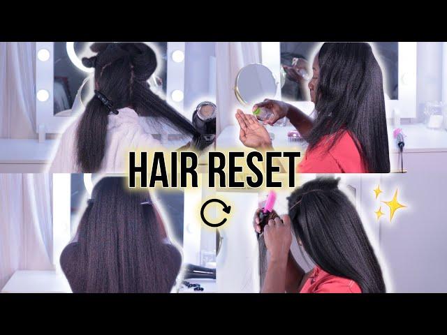 HAIR RESCUE!! | Silk Press on Type 4 Natural Hair