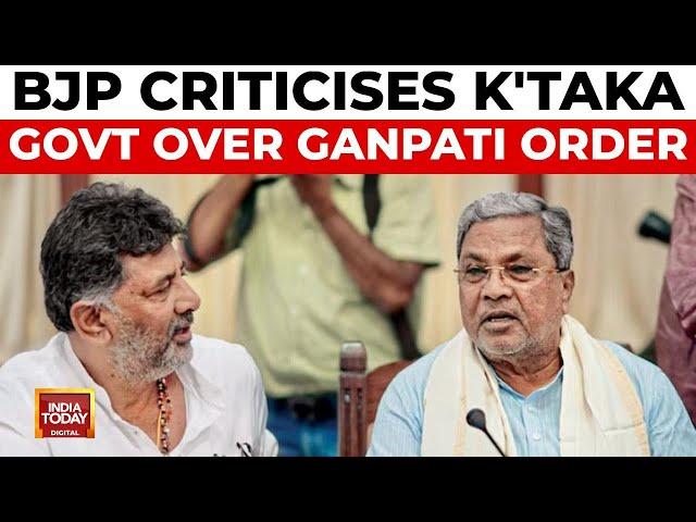 BJP Slams Siddaramaiah Govt Over Ganpati Festivities Directive | Karnataka News Today