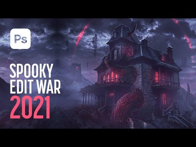 My Entry to Benny's Spooky Edit War 2021! Photoshop Speed Art