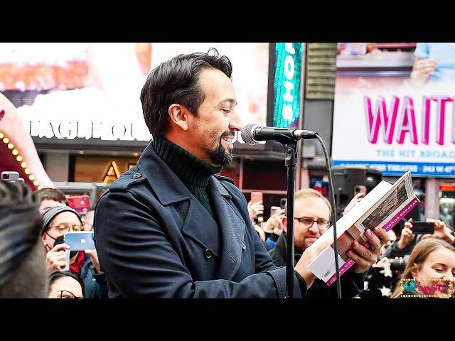 Lin-Manuel Miranda reads from Stephen Sondheim's "Look, I Made A Hat" at "Sunday" for Sondheim