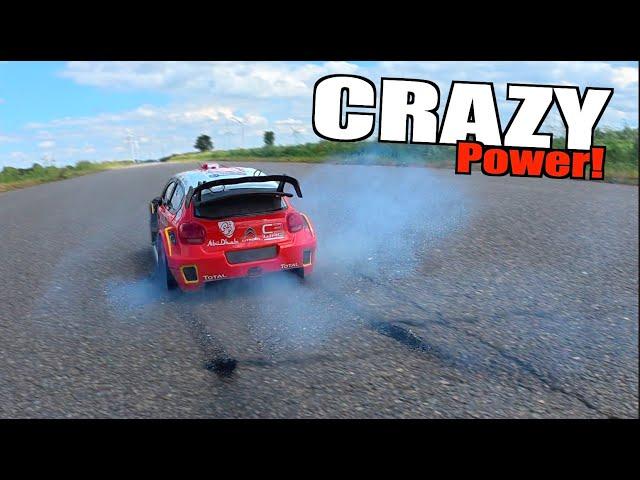 I Gave this Big 1/7 RC Rally Car Way More POWER!