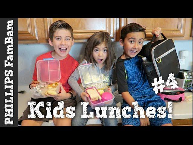 KIDS SCHOOL LUNCH IDEAS #4 | KIDS PACKING THEIR OWN LUNCHES | PHILLIPS FamBam Vlogs