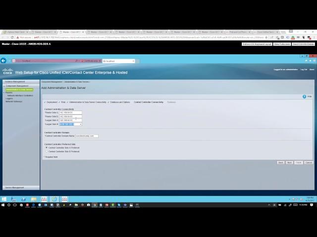 Cisco UCCE 11.5 -  Preparing and Deploying Administration and Data Server