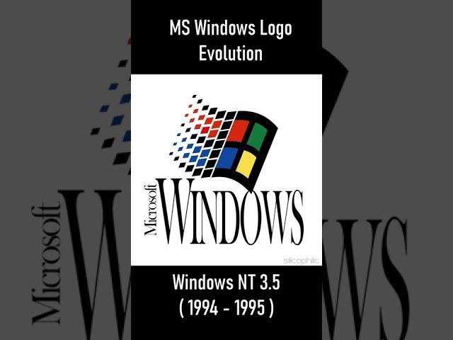 Microsoft Windows Logo Evolution || #shorts #microsoft #windows