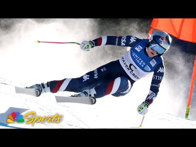 Lindsey Vonn DAZZLES as forerunner at Beaver Creek's Birds of Prey ahead of comeback | NBC Sports