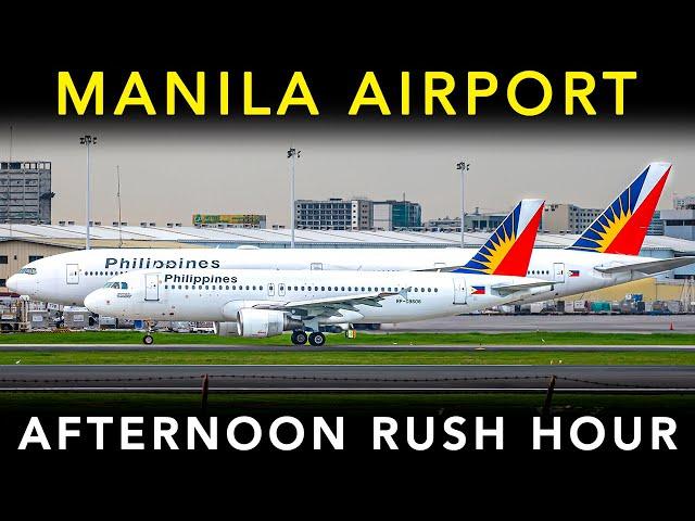 MANILA AIRPORT - Plane Spotting | LANDING & TAKEOFF - Afternoon RUSH HOUR