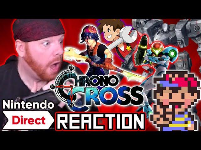 Krimson KB Reacts - CHRONO CROSS?! EARTHBOUND?! OH MY!! - Nintendo Direct 2.9.2022