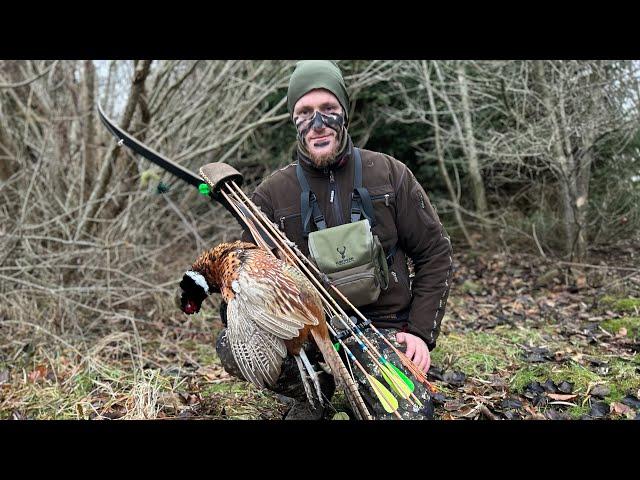 Recurve Bow Pheasant - Traditional Bowhunting for pheasant - Tales From the Willows