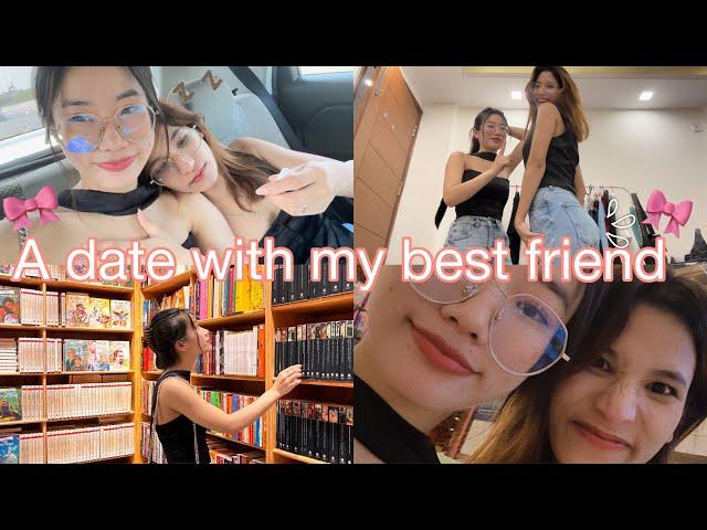 A date with my best friend|| GRWM🫧|| Art gallery visit|| visits cafe ️