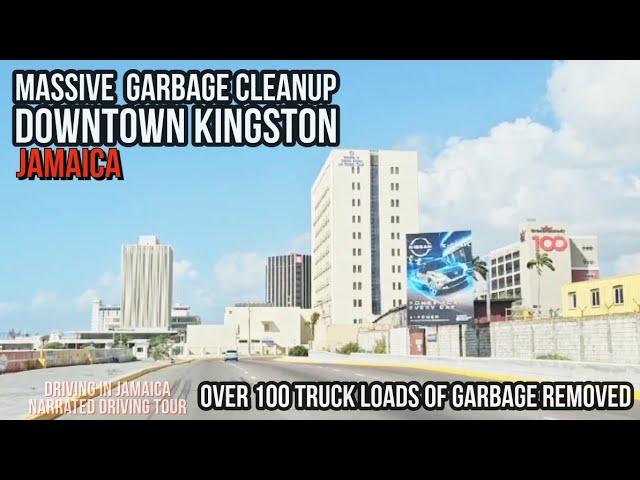 Massive Garbage Cleanup Downtown Kingston Roads Jamaica