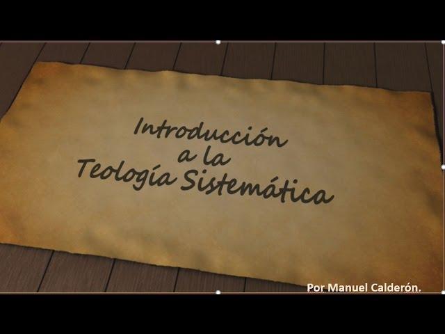 CURSO DE TEOLOGIA SISTEMATICA - CLASE 1