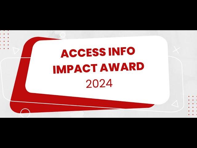 Access Info Impact Award