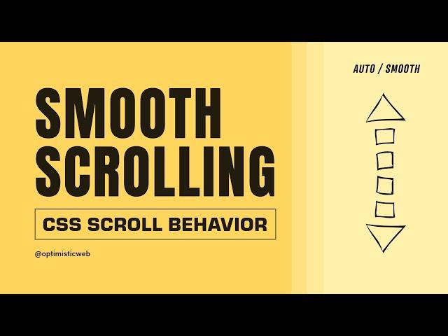 Smooth scrolling with one line of CSS | CSS Tips