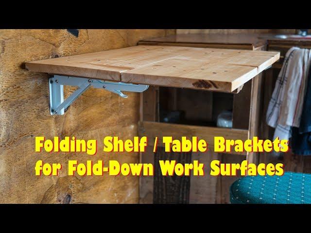 Folding Table - Brackets - Flip Up Wall Mount - EASY DIY - Love These!