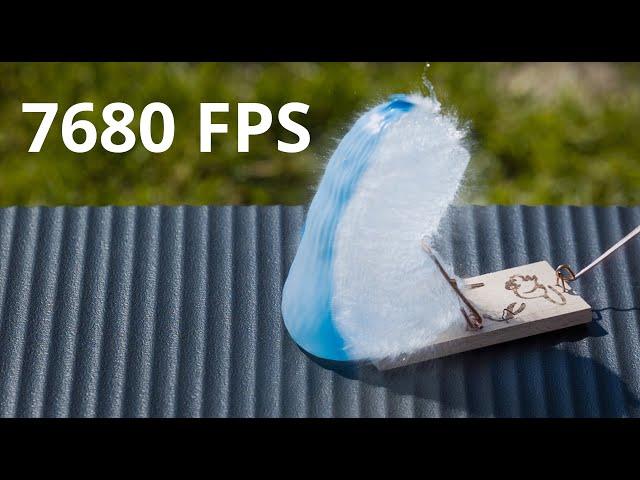 Slow Motion Test Comparison - From 24 FPS to 7680 FPS