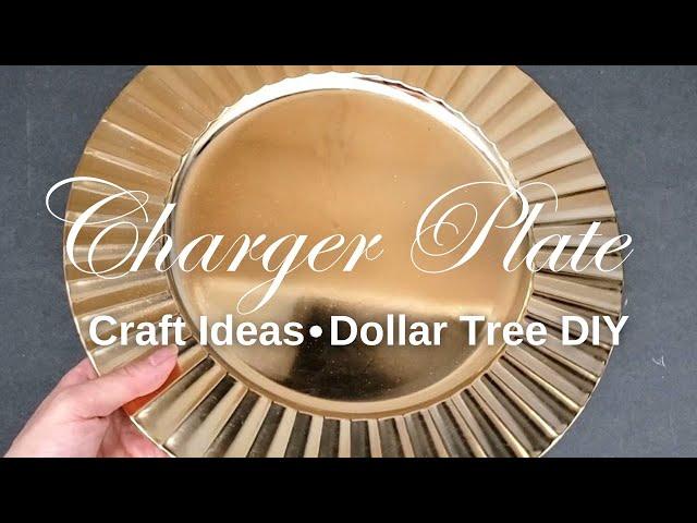 Beautiful Home Decor Ideas using 1 Charger Plate | Dollar Tree DIY (Episode #2)