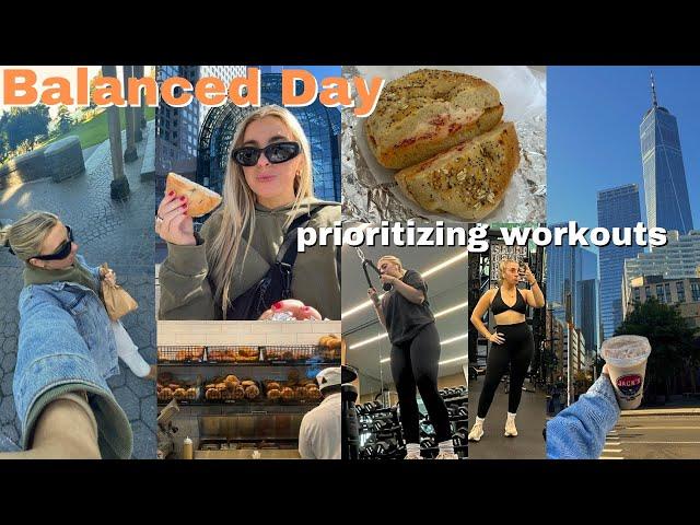 BALANCED DAY In My Life Prioritizing Workouts While Traveling: NYC Edition