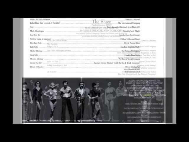 Nothing sung by  Chikae Ishikawa in Japanese A CHORUS LINE Gala 9/29/83