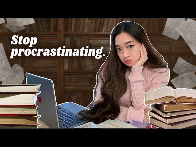 how to STOP PROCRASTINATING and GET WORK DONE | free template