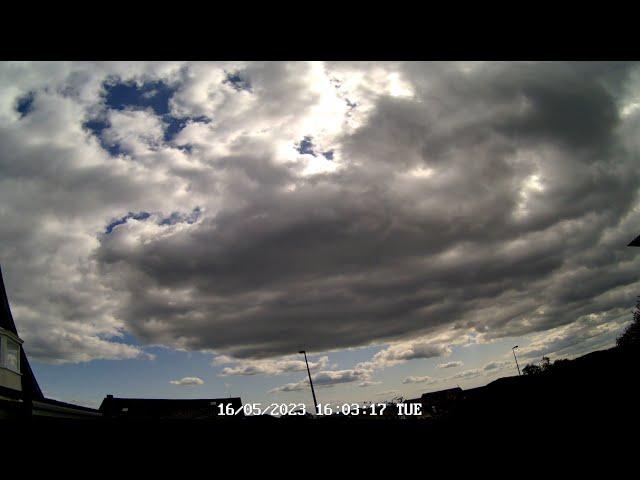 Zeitraffer Wolken am Himmel 16 05 2023, timelapse clouds in the sky