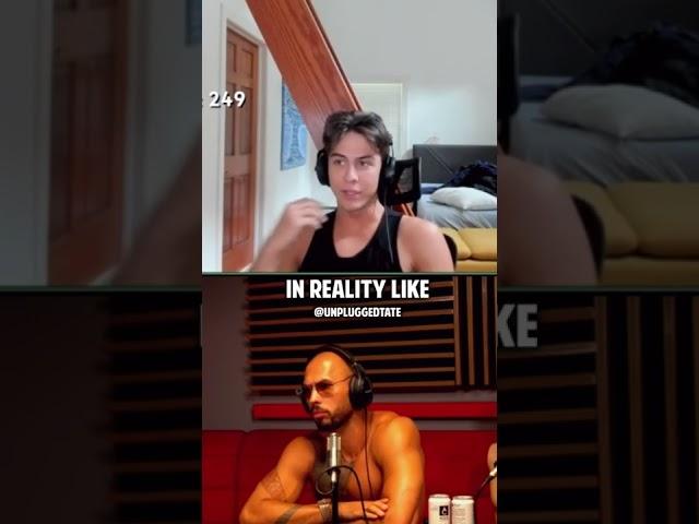 Tate DESTROYS Twitch streamer #tate #andrewtate #twitch #clix #fortnite