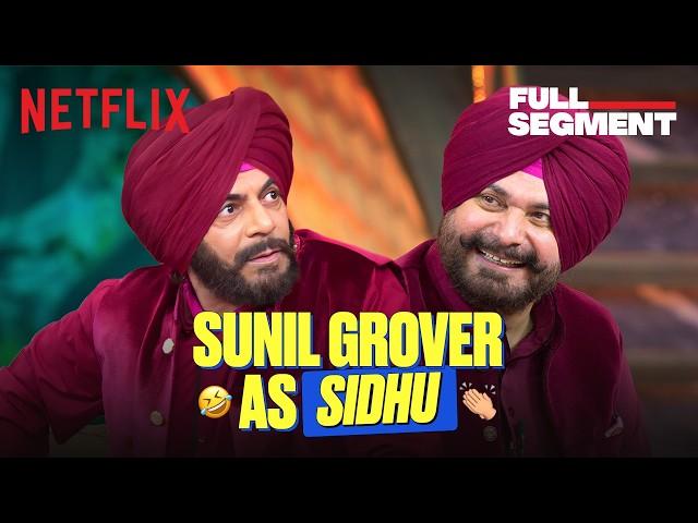 Sunil Grover's EPIC Siddhu Paaji Mimicry  Ft. Navjot Singh Sidhu, Harbhajan Singh | #TGIKS