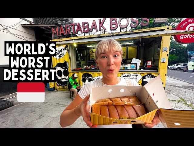 First Time Eating MARTABAK in Jakarta  Heart Attack Street Food Indonesia