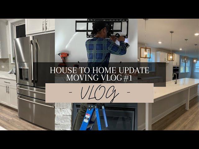 HOUSE TO HOME| MOVING VLOG #1 | WE BOUGHT A HOUSE| NEW CONSTRUCTION| MODERN HOME #MOVING #PACKWITHME