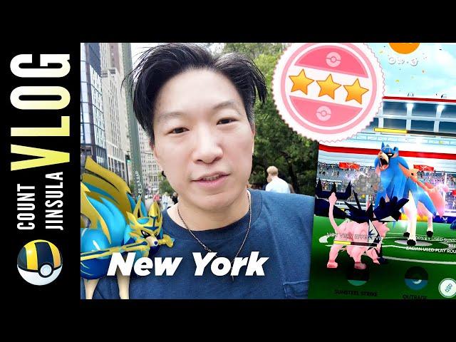 Grinding RAIDS in NYC!!  Going for SHUNDOS in Pokémon GO!