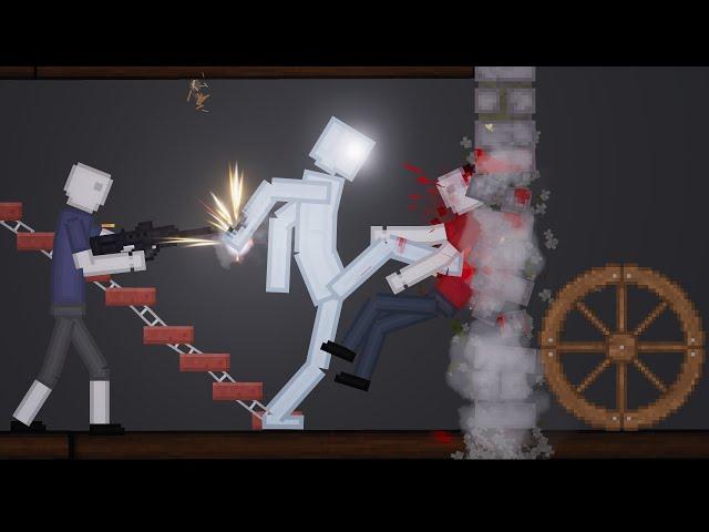 People Fight Against Androids In People Playground | (8)