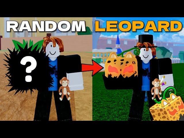 Trading From RANDOM Fruit To LEOPARD In Blox Fruits