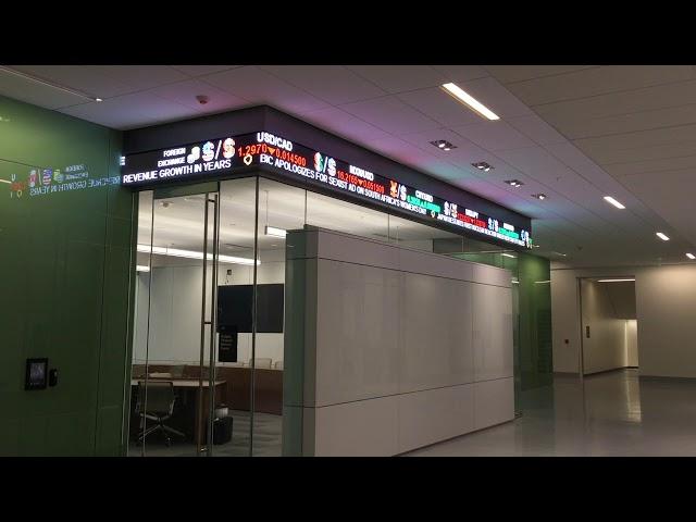 Baylor University LED stock ticker display (Short) by On-Demand Digital Display