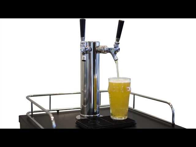 EdgeStar Ultra Low Temp Full Size Stainless Steel Dual Tap Kegerator- KC2000SSTWIN