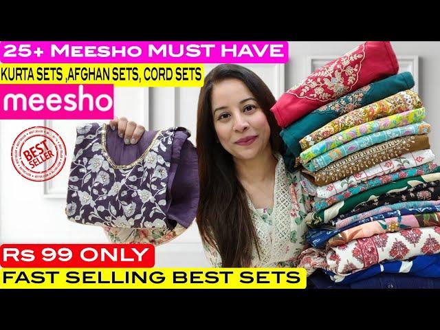 Meesho Must Have Kurti/Kurta Set/Afghan Kurta Set/Cord Set/Anarkali Kurti Haul Starting 99 #meesho