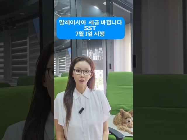 말레이시아)  세금 바뀝니다!!