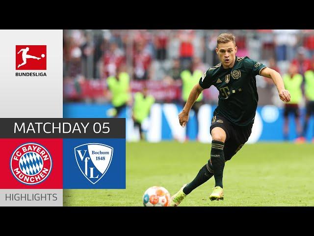 FC Bayern München - VfL Bochum 7-0 | Highlights | Matchday 5 – Bundesliga 2021/22