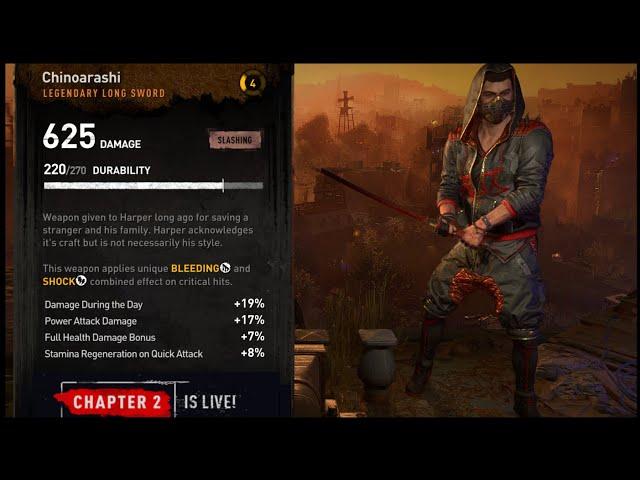 Chinoarashi Legendary Sword Dying Light 2 Chapter 2: A Huntress And a Hag