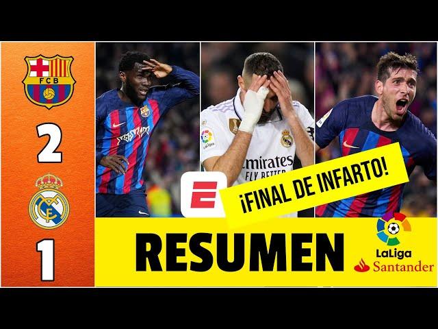 ¡PARTIDAZO! BARCELONA se quedó con el CLÁSICO tras 2-1 vs REAL MADRID y acaricia el título | La Liga