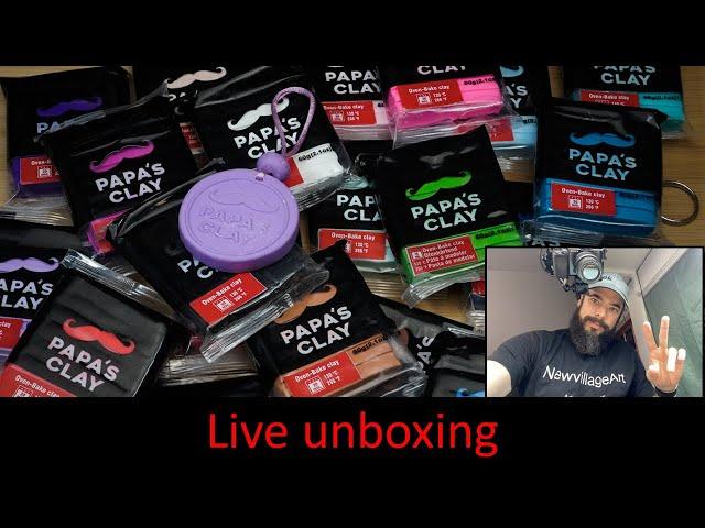 Unboxing the New Papa's Clay  Behind Scenes Clay Talk #papasclay