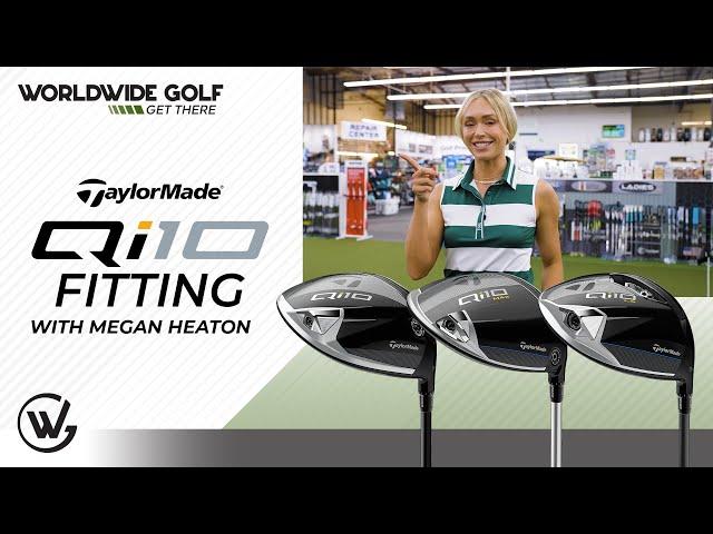 Megan Heaton Gets Fit For Qi10 Driver at NEW @TAYLORMADEGOLF Bay | DRIVER FITTING