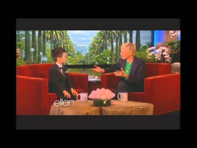 (HD Full Version) 5 Years Old Ryan Wang on Ellen Show (From CTV) (原始完整版)加拿大华裔琴童5岁王帅文在Ellen Show节目