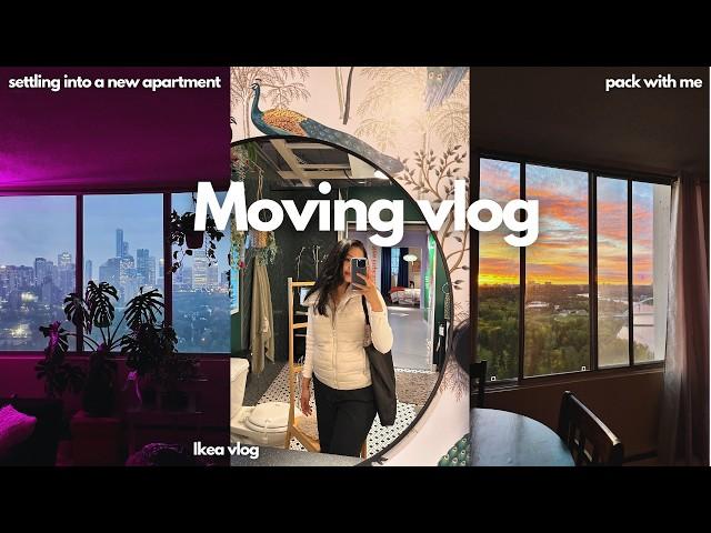 Moving vlog: settling into a new apartment, Move-in Day, Ikea vlog, pack with me